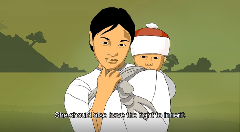 Animated films produced with Yangon Film School to raise rights awareness in Myanmar. ©UNDP