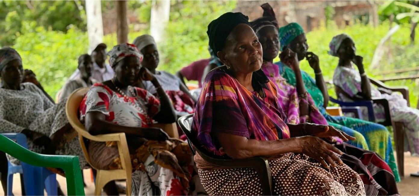 Awareness-raising sessions on sexual and gender-based violence in a rural area, Gabu region.