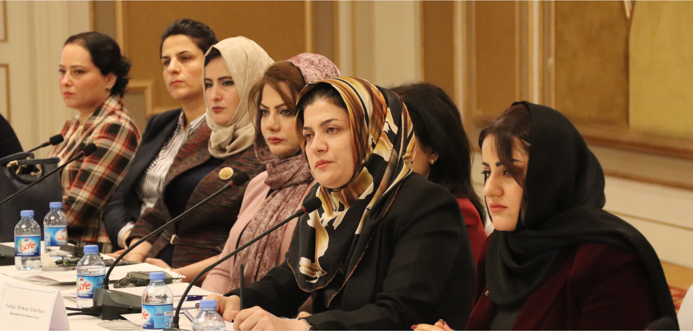 A workshop for women judges in Erbil, Iraq.