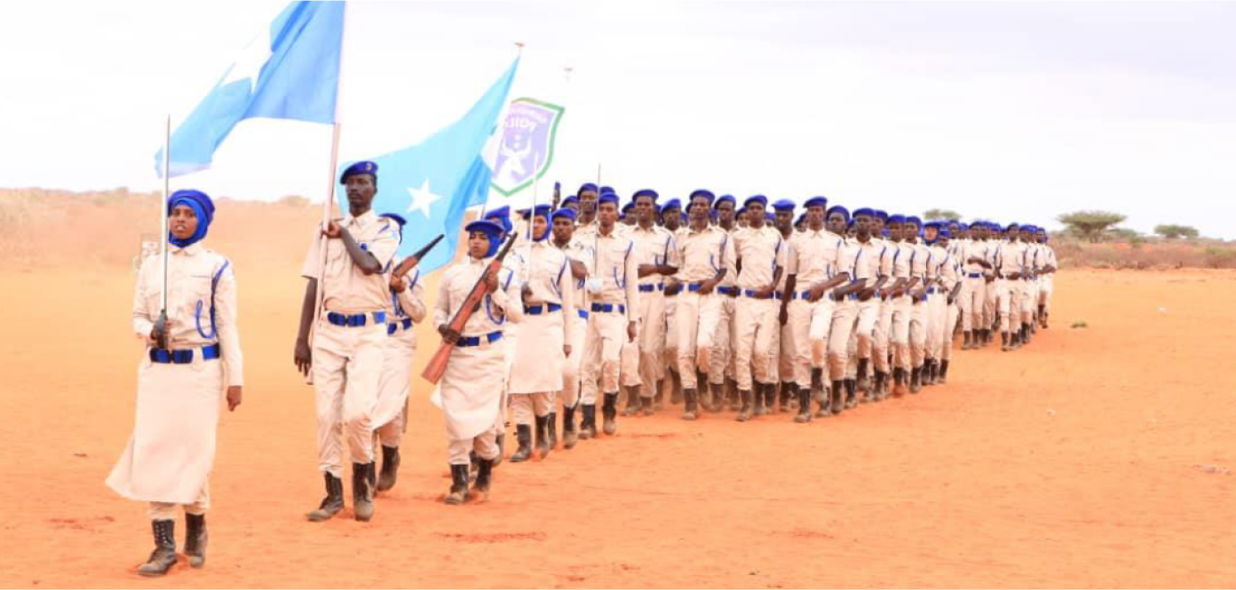 Basic Recruits to the newly formed Galmudug Police Force.